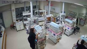 Yenidoğan bakım ünitesinde deprem paniği yaşandı, hemşireler hayatlarını böyle hiçe saydı