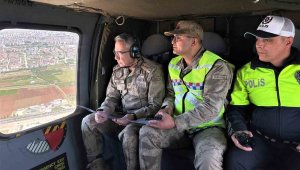 Elazığ'da helikopter destekli trafik denetimi yapıldı