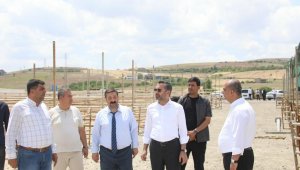 Başkan Şerifoğulları, kurban satış ve kesim alanında incelemelerde bulundu