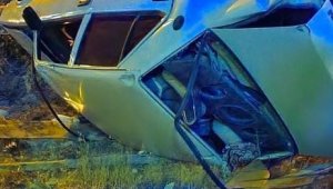 Elazığ'da otomobil takla attı: 1 yaralı