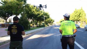 Elazığ'da dron destekli trafik denetimi