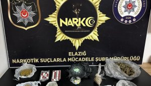 Elazığ'da kilo kilo uyuşturucu ele geçirildi: 3 tutuklama