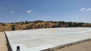 Harput'ta helikopter pisti yapıldı