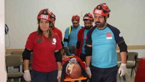 Elazığ'da deprem ve yangın tatbikatı