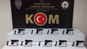 Elazığ'da 9 adet ruhsatsız tabanca ele geçirildi: 1 tutuklama