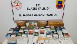 Elazığ'da kaçak tütün ve makaron ele geçirildi