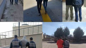 Elazığ'da kesinleşmiş hapis cezası bulunan 17 zanlı yakalandı