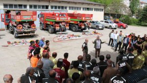 Elazığ'da yangın ile mücadele eğitimleri sürüyor