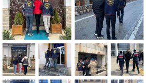 Elazığ'da kesinleşmiş hapis cezası bulunan 26 zanlı tutuklandı