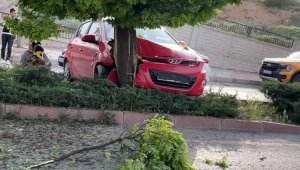 Elazığ'da otomobil ağaca çarptı: 3 yaralı