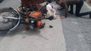 Elazığ'da sepetli motor devrildi: 1 yaralı