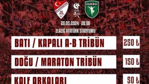 Elazığspor'dan son maça özel hatıra bileti