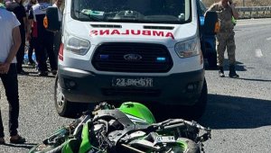 Elazığ'da motosiklet devrildi: 1 ölü