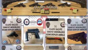 Elazığ'da ruhsatsız silah operasyonları