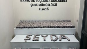 Elazığ'da 24 bin sentetik ecza maddesi ele geçirildi