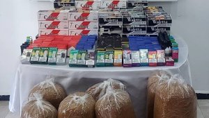 Jandarmadan kaçak sigara ve makaron operasyonu