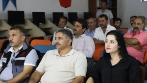 Palu'da üreticilere tarımda yeni dönem bilgilendirmesi yapıldı
