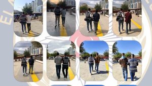 Elazığ'da kesinleşmiş hapis cezası bulunan 90 zanlı yakalandı