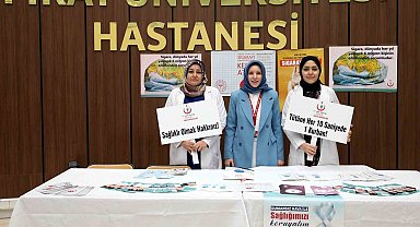 Fırat Üniversitesinde 'sigara bırakma' standı kuruldu