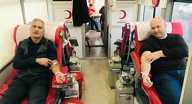 Elazığ'da kan bağışı kampanyasına destek