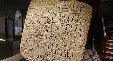 Elazığ'da sergilenen 4 ton ağırlığındaki 4 bin yıllık Harput kabartması tarihe ışık tutuyor