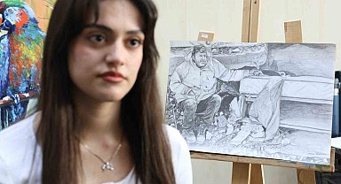 16 yaşındaki depremzede ressam, asrın felaketini sanatıyla yansıttı