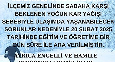 Elazığ'da 3 ilçede eğitime ara verildi