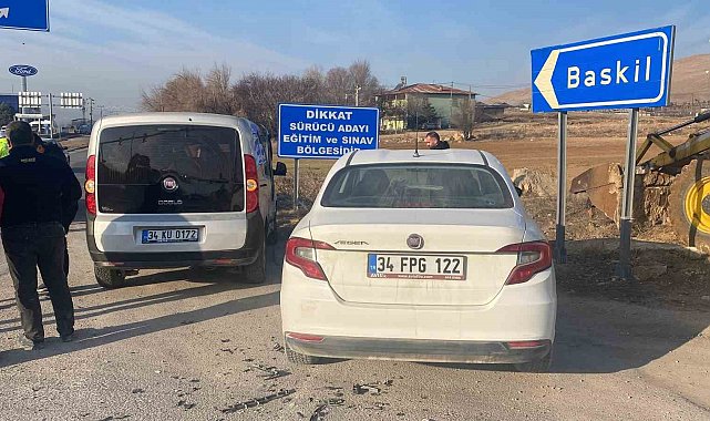Elazığ'da trafik kazası: 2 yaralı