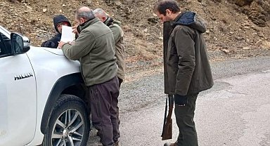 Elazığ'da yasa dışı avcılık yapan 7 kişiye idari ceza