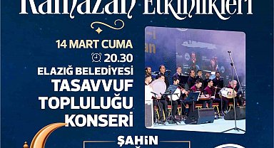 Elazığ Belediyesi tasavvuf topluluğu konseri düzenlenecek