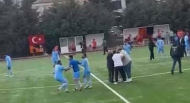 Elazığ'da amatör maçta hakeme tekme tokatlı saldırı