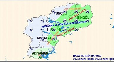 Meteorolojinin 5 il için 'kuvvetli yağış' ve 'zirai don' uyası sürüyor