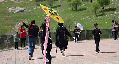 Elazığ'da uçurtma şenliğinde renkli görüntüler oluştu