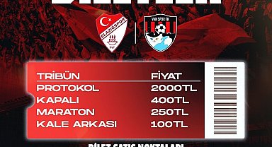 Elazığspor - Vanspor FK rövanş maçı biletleri satışta