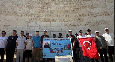Elazığlı öğrenciler Çanakkale'yi gezdi