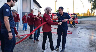 Elazığ itfaiyesinden HARKUT'a yönelik yangın eğitimi