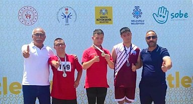 Elazığlı özel sporcu Ömer Aydemir'den Türkiye üçüncülüğü