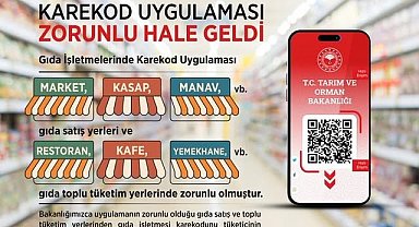 Gıda işletmelerinde karekod uygulaması zorunlu oldu