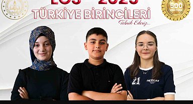 LGS'de Elazığ'dan 3 Türkiye birincisi