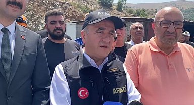 Elazığ Valisi Hatipoğlu: "Göçükte 1 işçimiz kaldı, 80 kişilik ekip kurtarma çalışmalarını sürdürüyor"