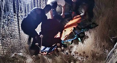 Elazığ'da istinat duvarından düşen kişi ağır yaralandı