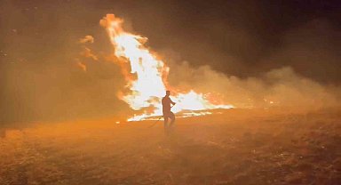 Elazığ'da korkutan arazi yangını