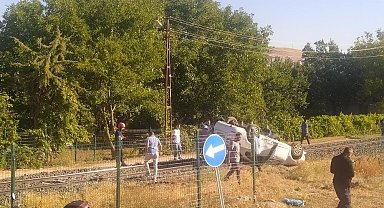 Elazığ'da otomobil takla attı: 1 yaralı