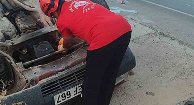 Elazığ'da otomobil takla attı: 6 yaralı
