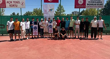 Elazığ'da tenis heyecanı tamamlandı