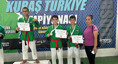 Genç sporcu Umuthan Yağcı'dan madalya