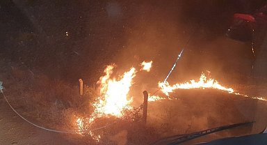 Kovancılar'da anız yangını paniğe neden oldu