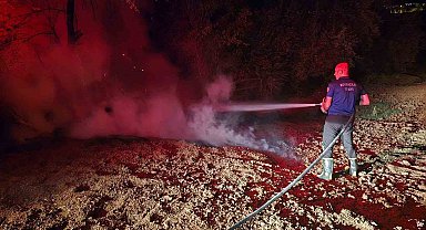 Elazığ'da bahçe yangını söndürüldü