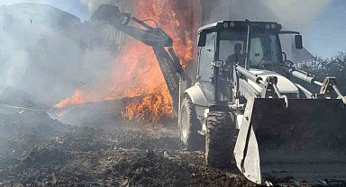 Elazığ'da samanlık yangını