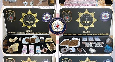 Elazığ'da uyuşturucuya geçit yok: 16 tutuklama
